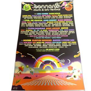 Bonnaroo Music Festival Concert Poster 2025 - Rained out Edition